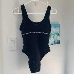 SOLD CHANEL  25S CC logo embossed body suit swimwear  one piece bikini size 40
